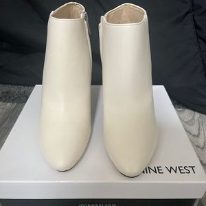 Nine West ivory booties